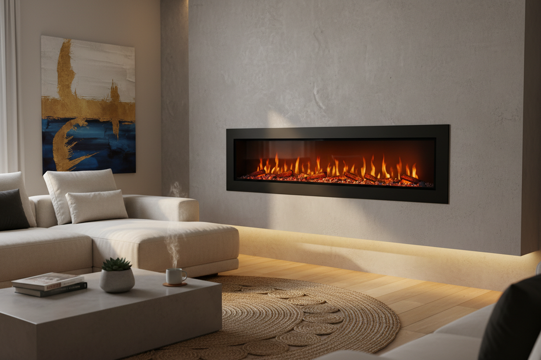 Comparison of bioethanol, electric and water vapour fireplaces