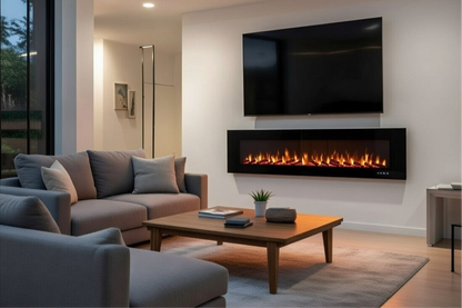 Electric Fireplace UK - Azurite Black 213cm