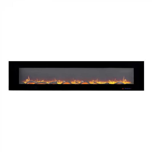 Azurite Electric Fireplace - Black - 213 cm