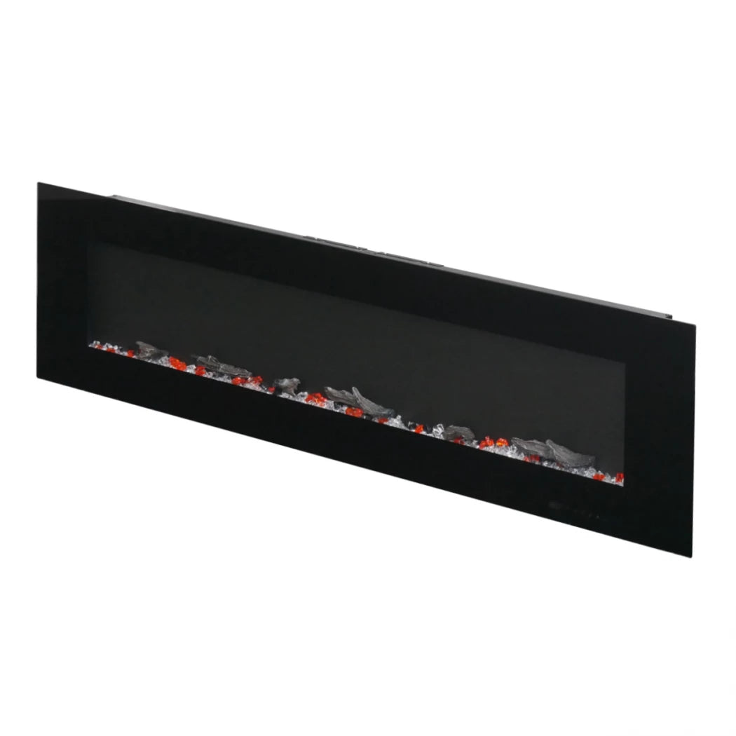 Azurite Electric Fireplace - Black - 213 cm