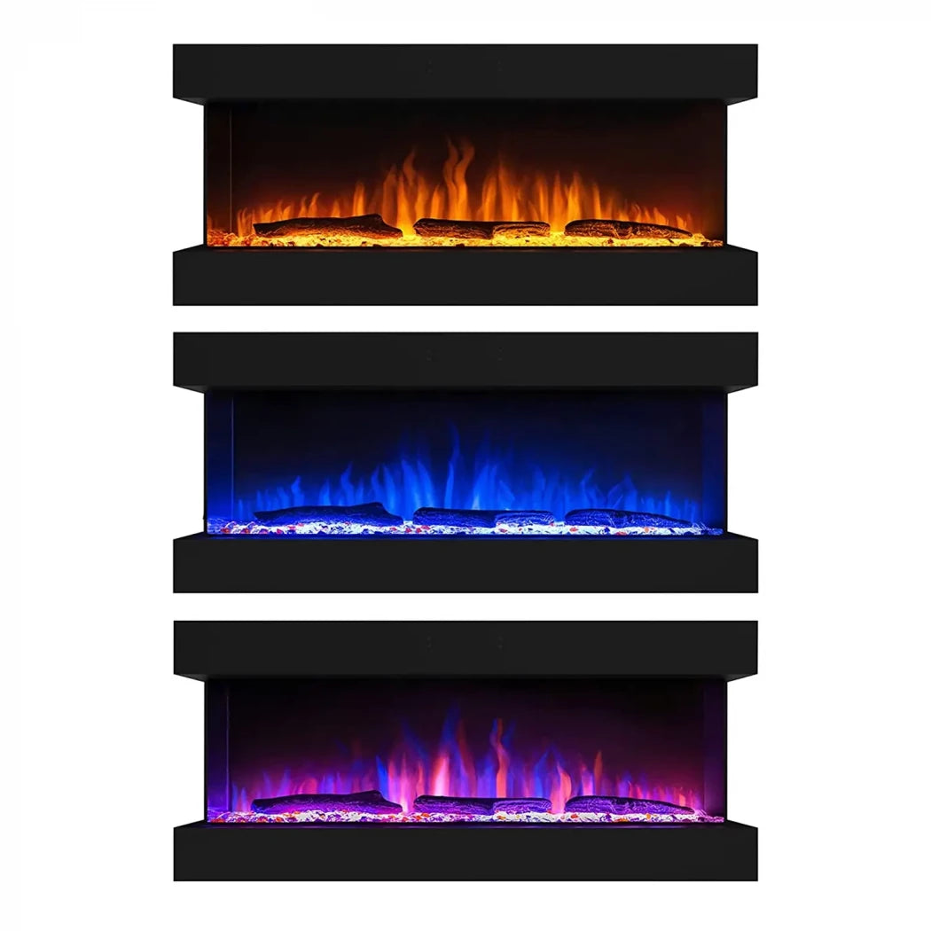 Feroza Wall-Mounted Electric Fireplace - 137 cm