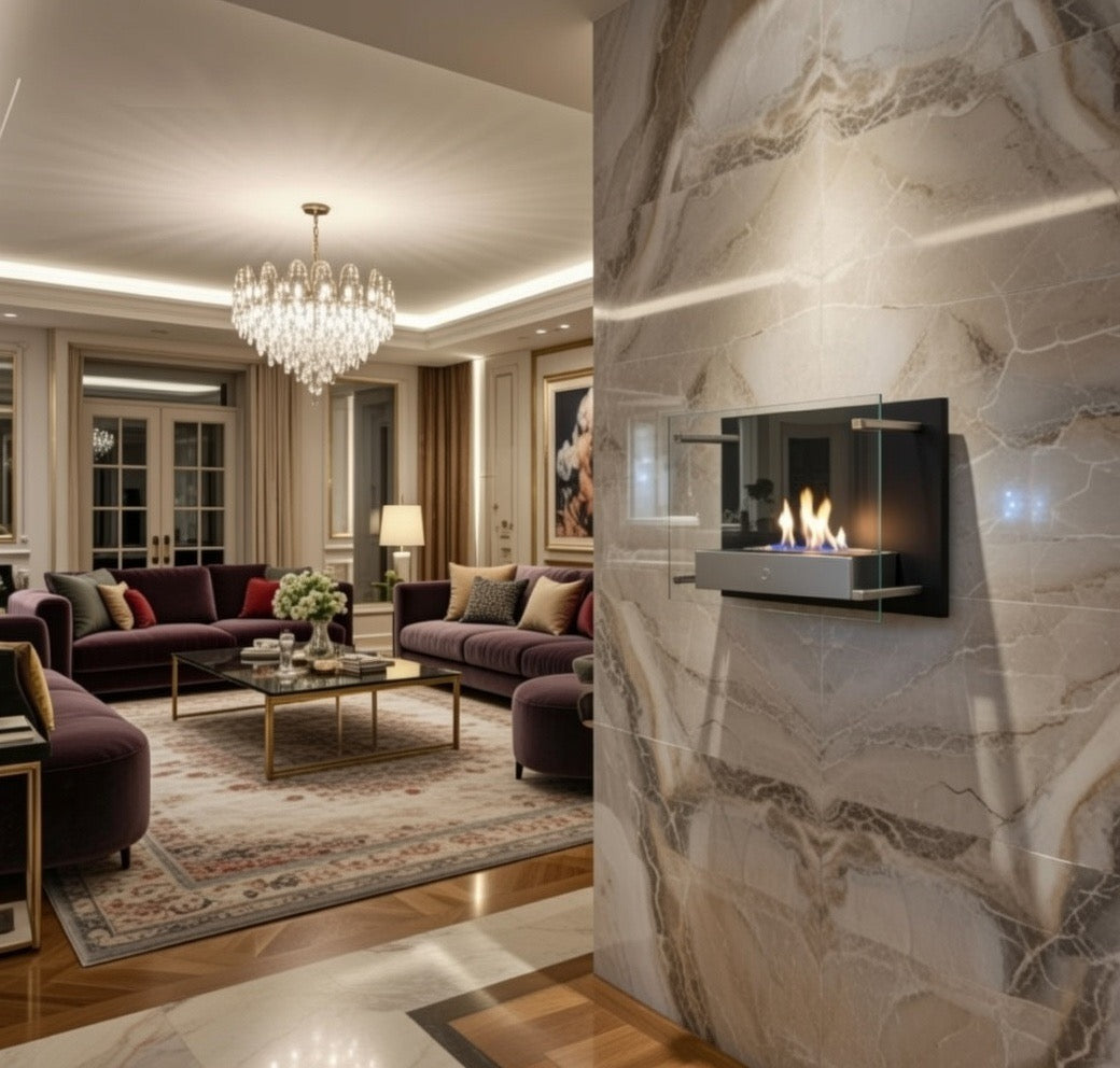 Wall Mounted Bioethanol Fireplace UK - Nevada