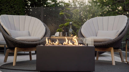 Outdoor Gas Fire Pit UK – Planika Rio with Cover
