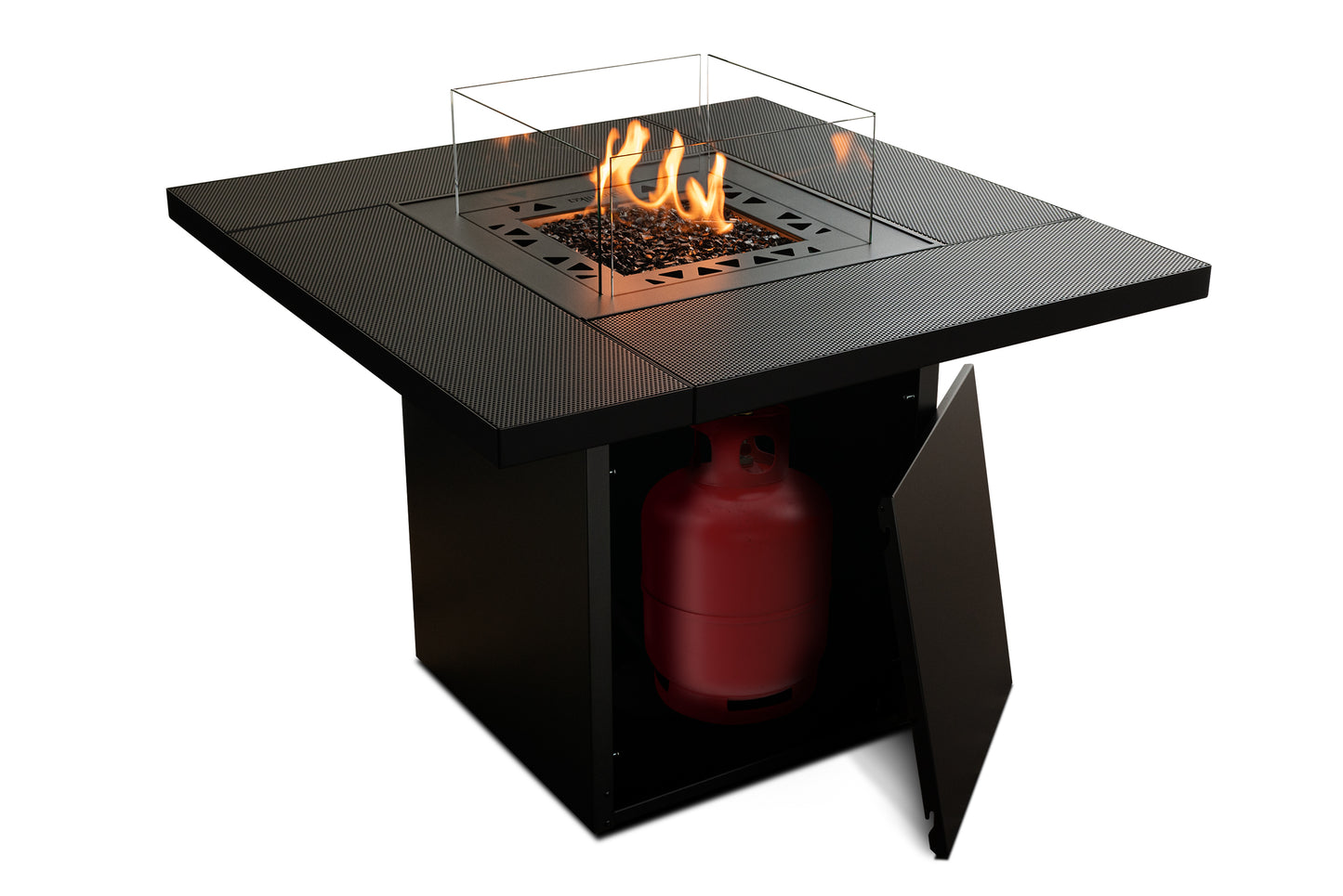 Outdoor Gas Fire Table UK – Planika Square Table