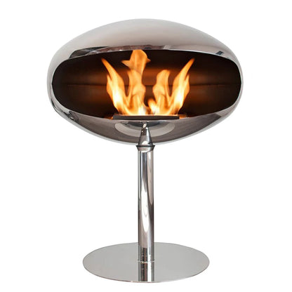 Cocoon Pedestal - Polished Steel