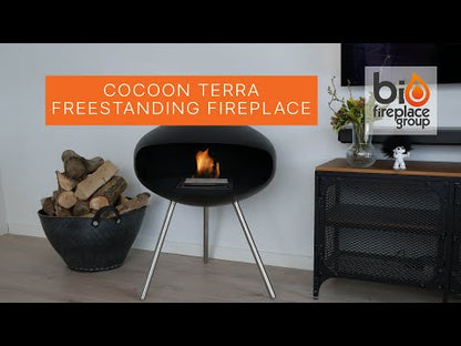 Cocoon Terra - Polished Steel with Steel Legs