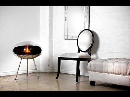 Cocoon Pedestal - Polished Steel