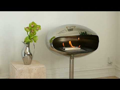 Cocoon Pedestal - Polished Steel