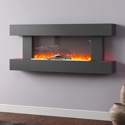 Wall Mounted Electric Fireplace UK - Feroza 137cm